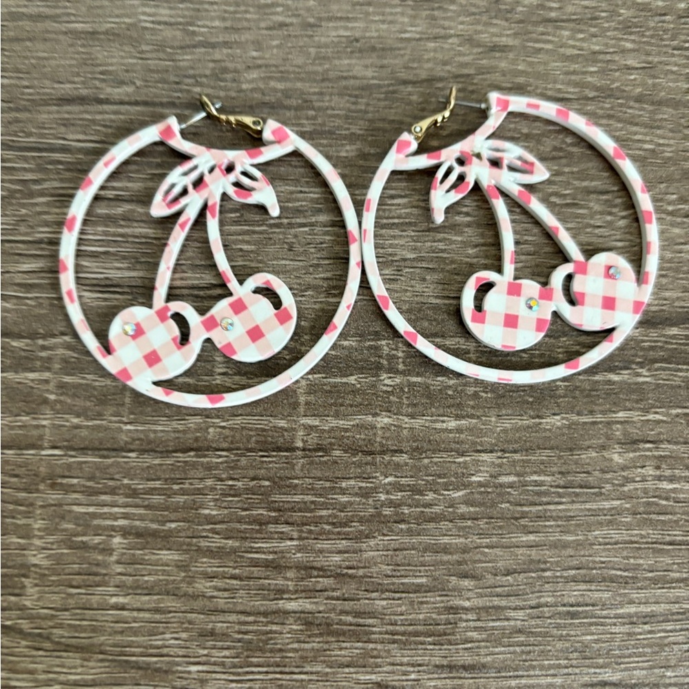 Betsey Johnson cherry earrings
